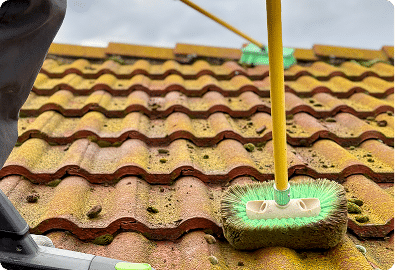Pure View exterior cleaning in the Tri-Cities — Commercial Roof Washing Roof Washing Protect your commercial roof investment with safe soft washing that removes moss, algae, and 